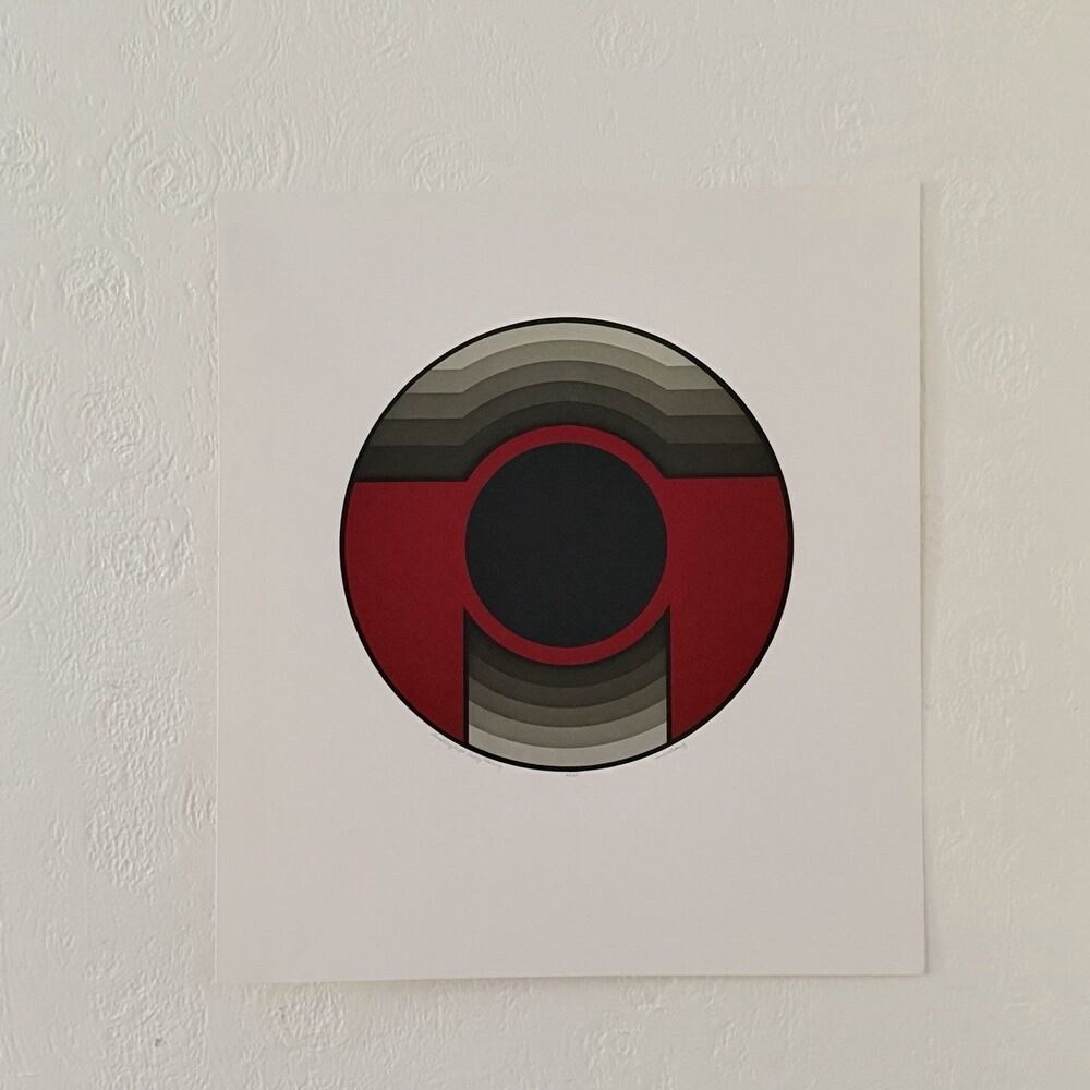 Judy Granitz Modern Silk Screen Print Signed Thursday Night Friday Morning 19x17